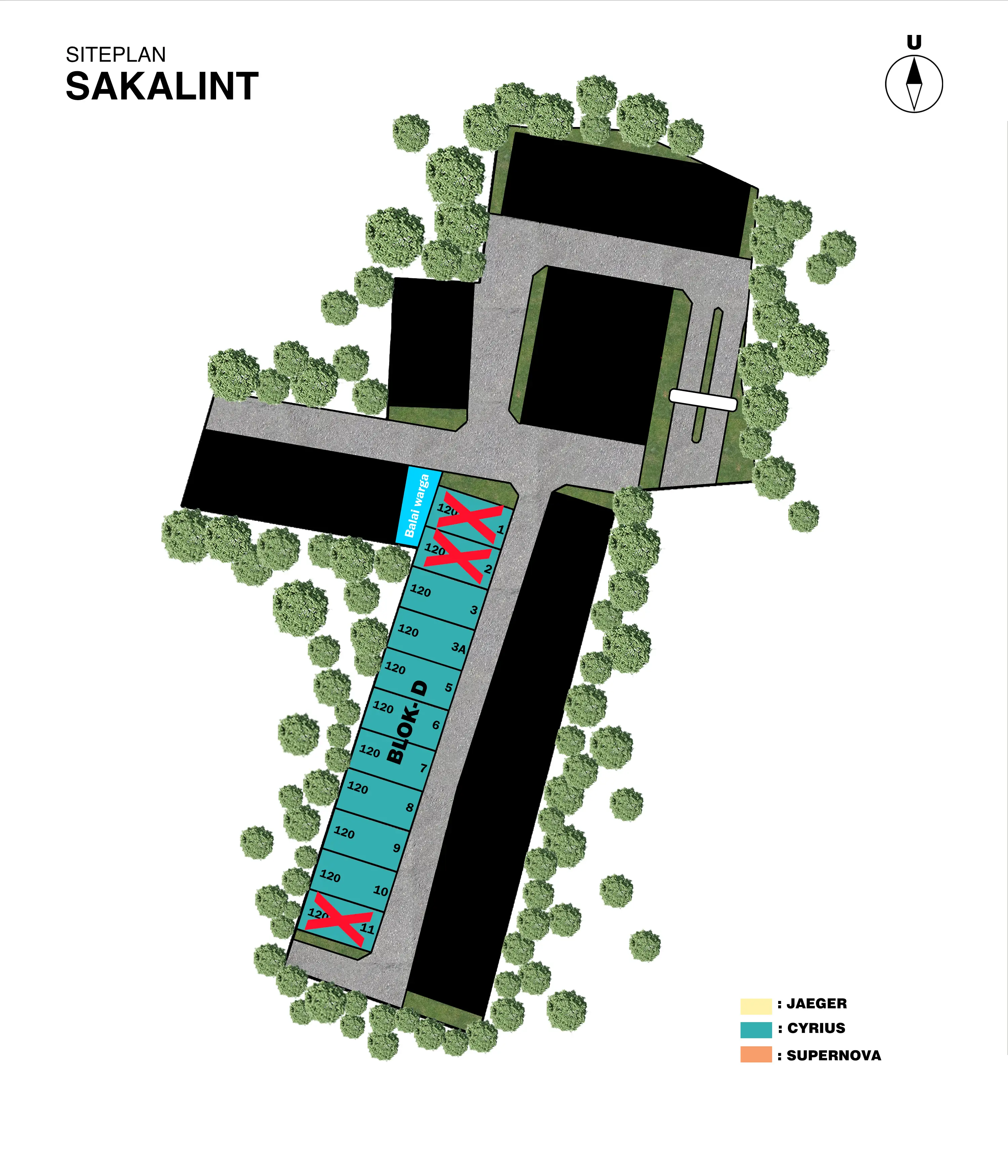 Siteplan Cluster Sakalint