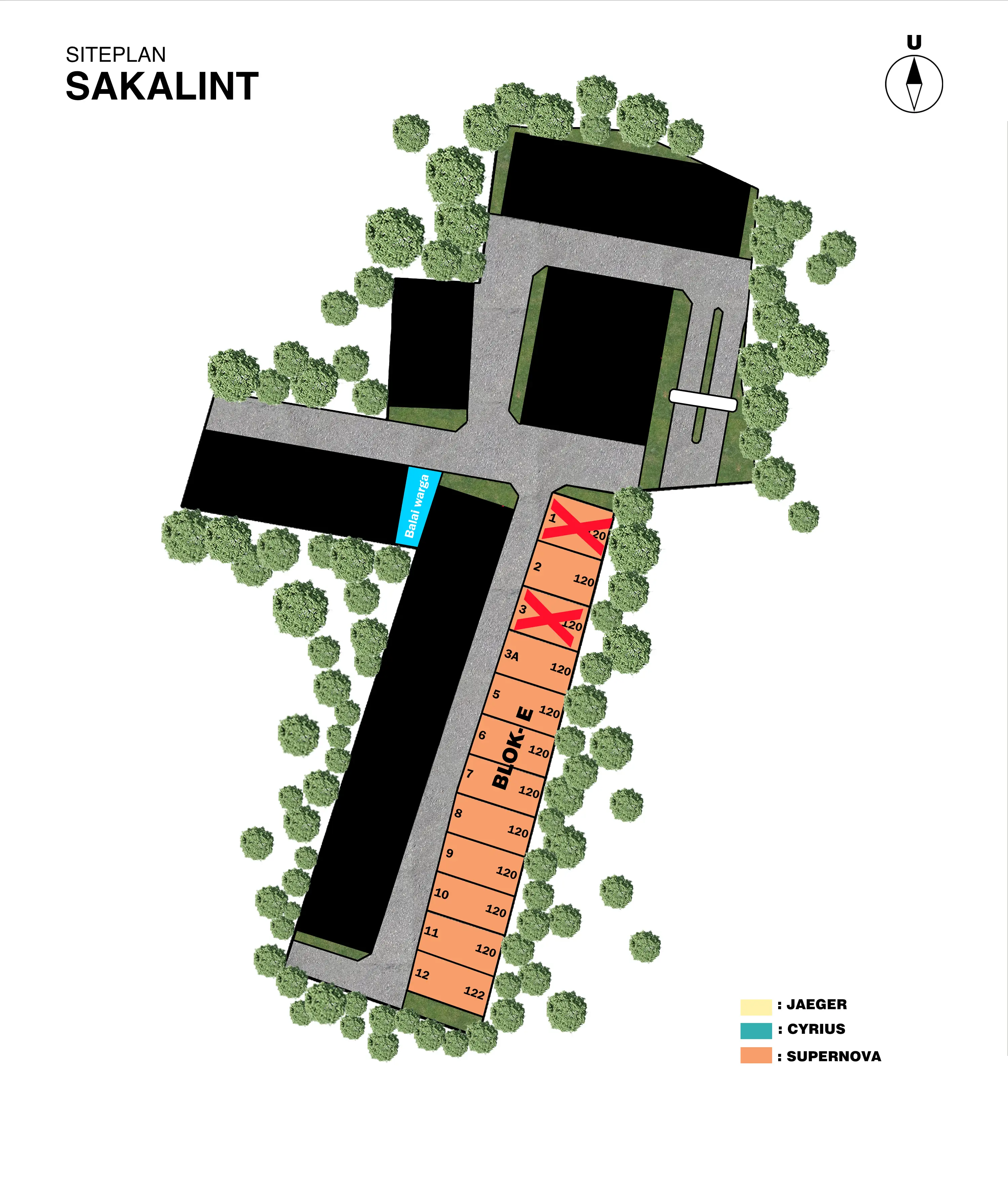 Siteplan Cluster Sakalint